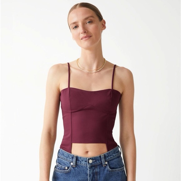 & Other Stories Laced-Up Bustier - Picture 3 of 5